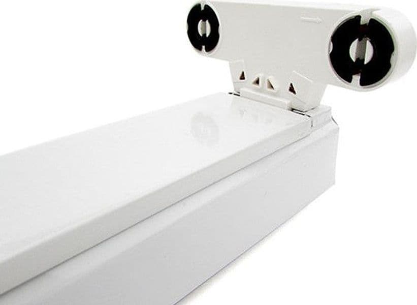 Porta Lampada Plafoniera Per Doppio 2 Tubi Led T8 da 120cm Interno Non Impermeabile IP20 in Plafoniere Scontolo.net - Potenza, commercioVirtuoso.it