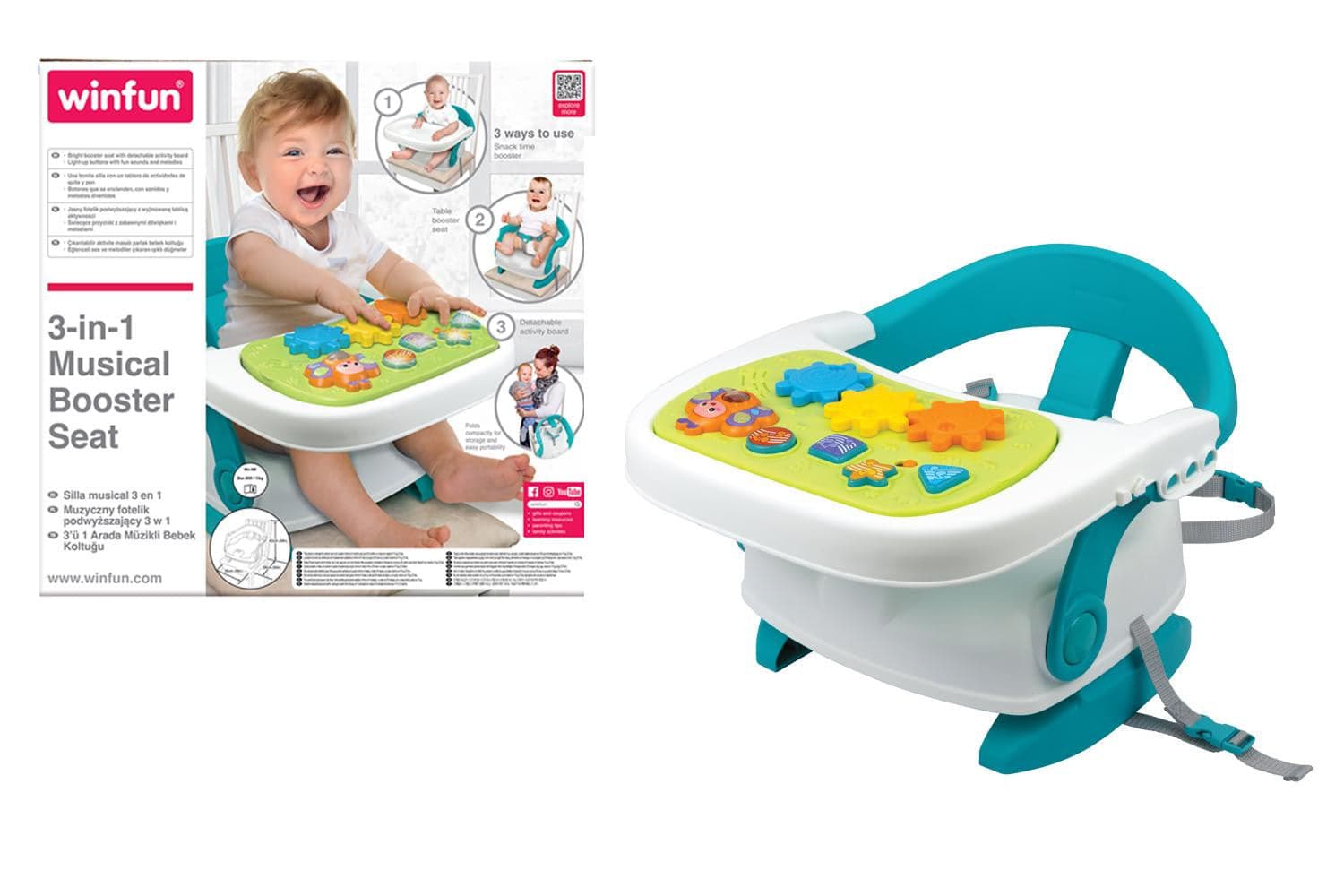 Seggiolone Portatile Musicale 3in1 in Rialzi sedia Scontolo.net - Potenza, commercioVirtuoso.it