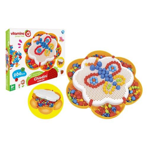 Gioco creativo Globo 41172 VITAMINA G Chiodini Forma fiore 260 pz in Mosaici Scontolo.net - Potenza, commercioVirtuoso.it
