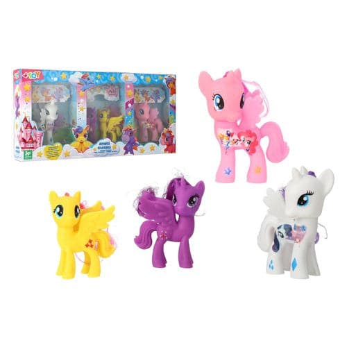 Playset 4 Pony Amici Magici con spazzolina W’TOY 42398 in Creature fantastiche Scontolo.net - Potenza, commercioVirtuoso.it