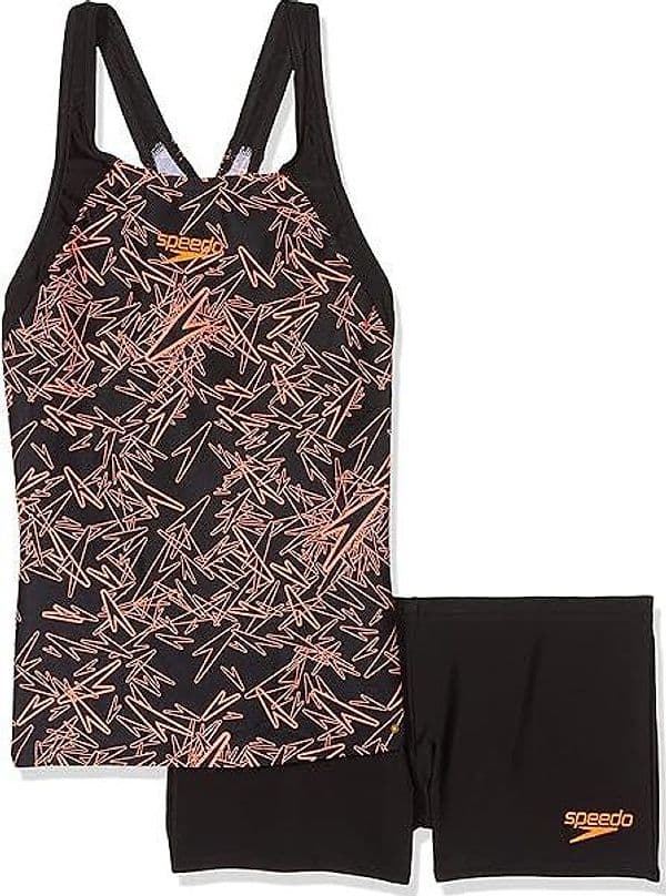 Speedo Tankini Boom Allover Donna Black Fluo Orange in Costumi interi Scontolo.net - Potenza, commercioVirtuoso.it