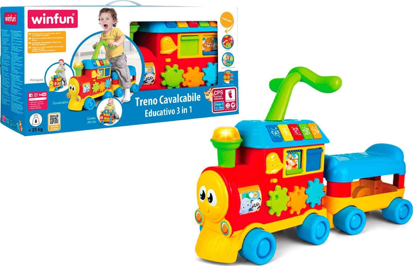 Treno Cavalcabile Educativo 3in1