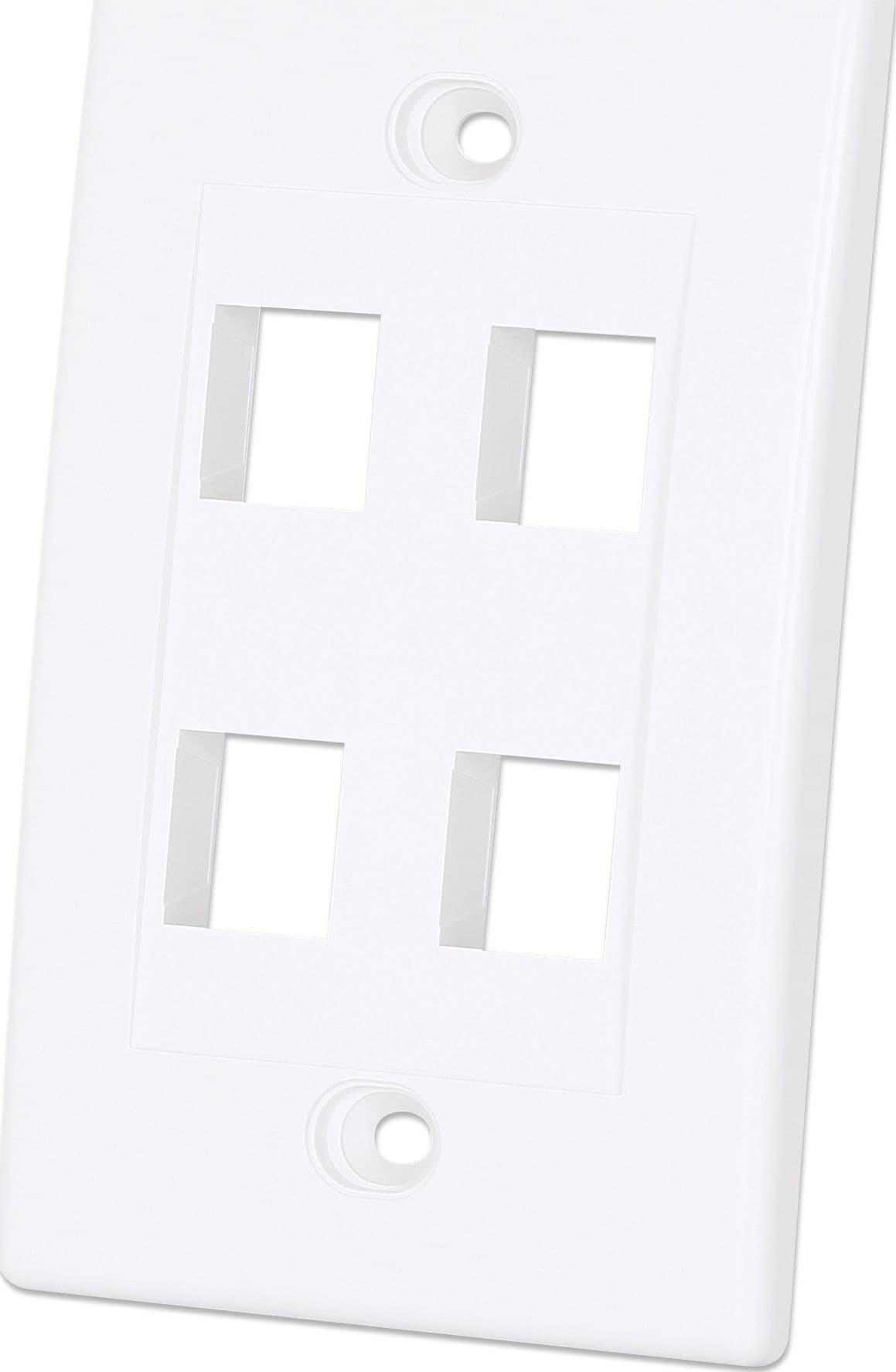 Placca Porta Frutti 4 Posti Mod.503 Bianco in Placche combinate interruttori e prese Scontolo.net - Potenza, commercioVirtuoso.it