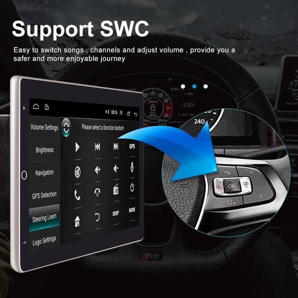 Autoradio Girevole Android 10" Radio Mp5 Player Bluetooth Wifi Gps Mirror Link Elettronica/Elettronica per veicoli/Elettronica per auto/Sistemi audio/Autoradio Trade Shop italia - Napoli, Commerciovirtuoso.it