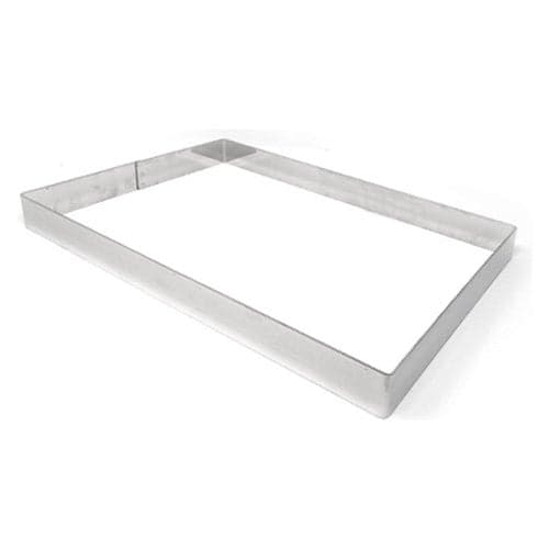Stampo Pavoni Italia X413040 Fascia Inox Rettangolo Acciaio inox