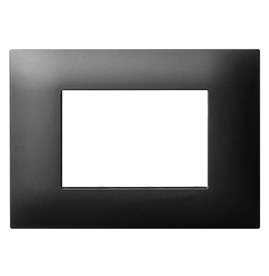 Placca Serie YOUNG 44 per Scatola Rettangolare 3 Moduli Grigio in Registri griglie e sfiatatoi Scontolo.net - Potenza, commercioVirtuoso.it