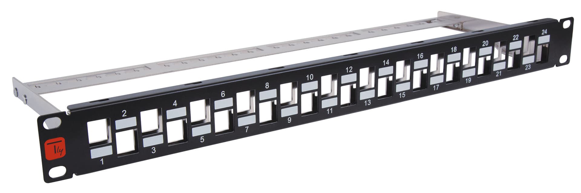 Pannello Patch Slim 1HE 24 Posti Keystone Senza Frutti Nero in Cavi Ethernet Scontolo.net - Potenza, commercioVirtuoso.it