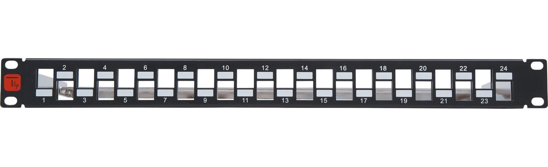 Pannello Patch Slim 1HE 24 Posti Keystone Senza Frutti Nero in Cavi Ethernet Scontolo.net - Potenza, commercioVirtuoso.it