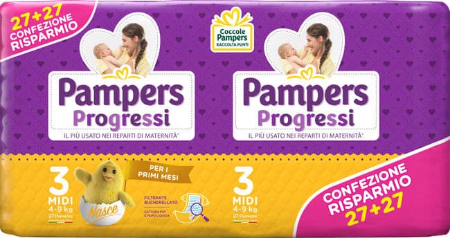Pampers progressi midi 54pz