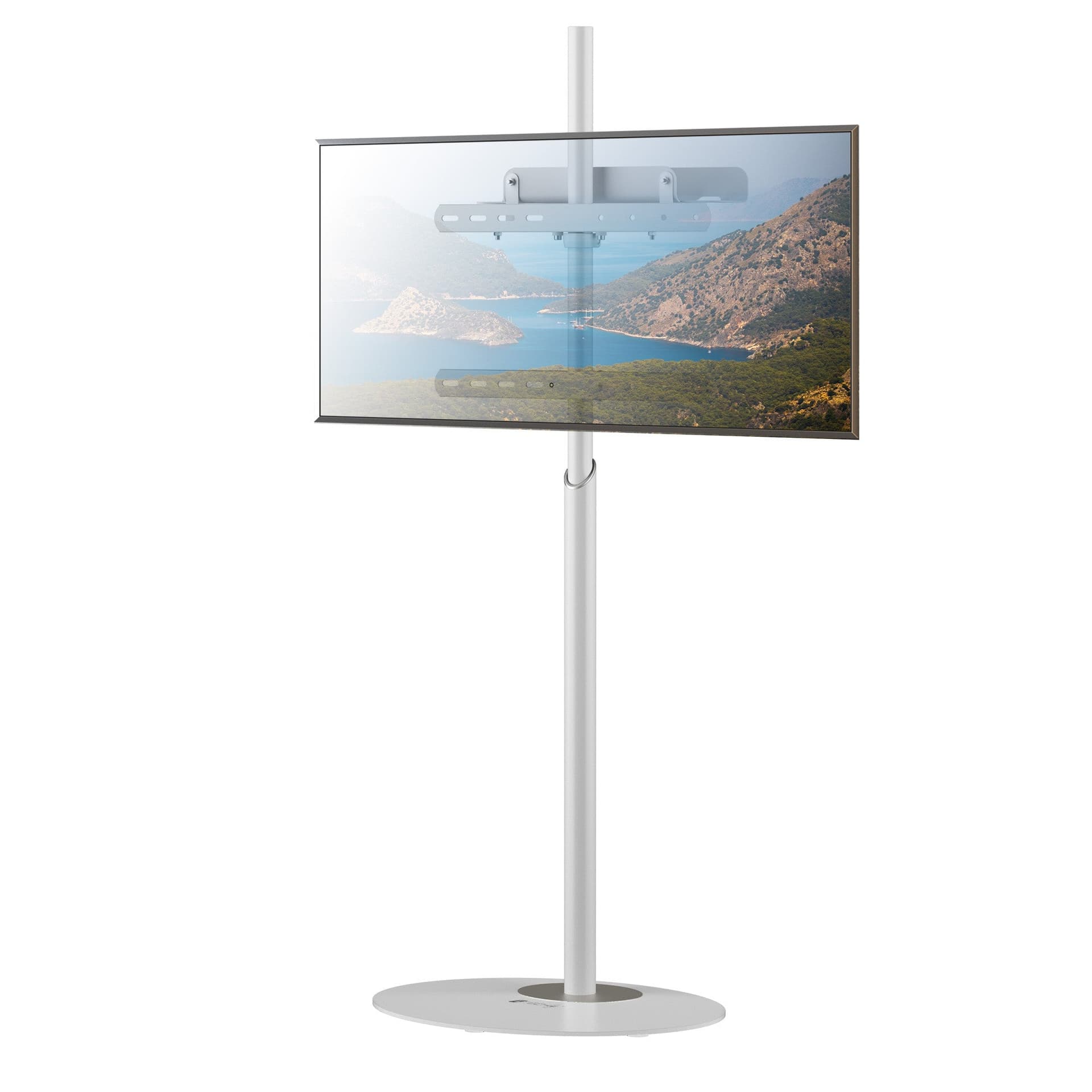 Stand da Pavimento TV/LED LCD 32''-65'' con Base Ovale Bianco in Mobili Scontolo.net - Potenza, commercioVirtuoso.it