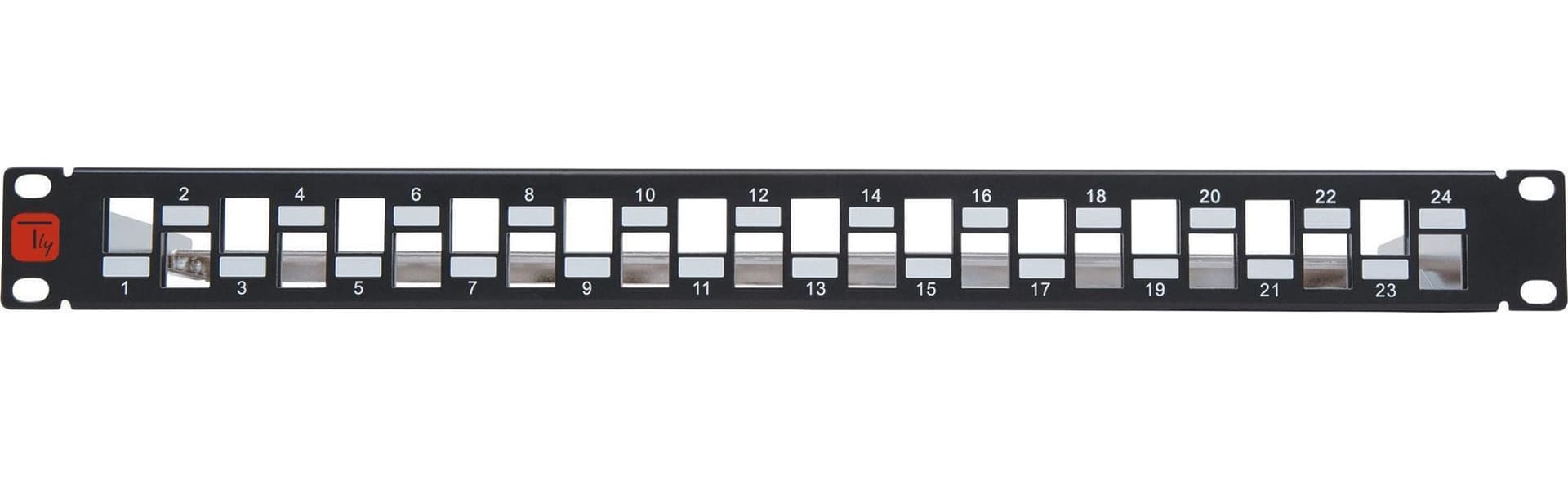 Pannello Patch Slim 1HE 24 Posti Keystone Senza Frutti Nero in Cavi Ethernet Scontolo.net - Potenza, commercioVirtuoso.it