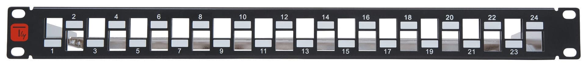 Pannello Patch Slim 1HE 24 Posti Keystone Senza Frutti Nero in Cavi Ethernet Scontolo.net - Potenza, commercioVirtuoso.it