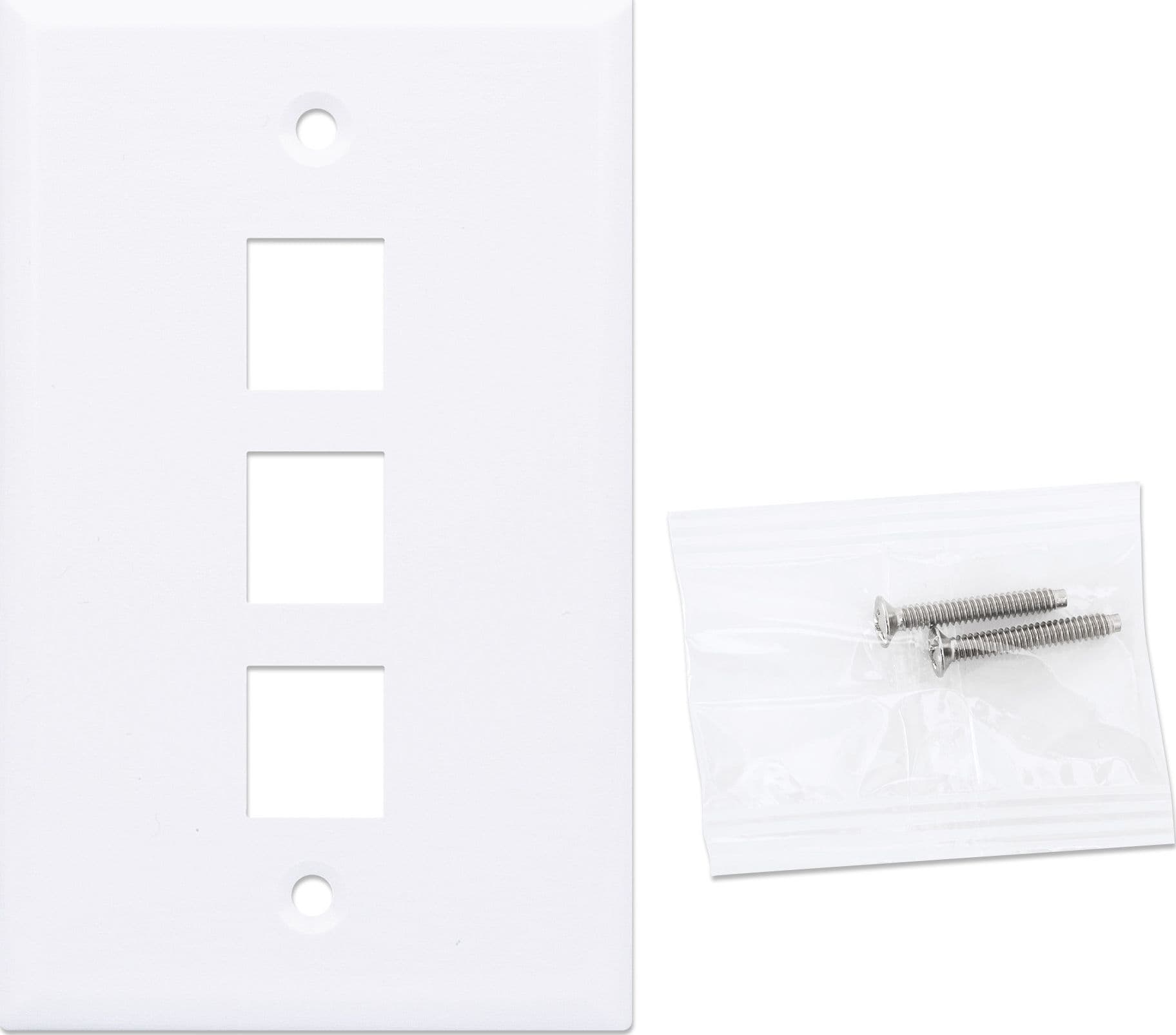 Placca Porta Frutti 3 Posti Mod.503 Bianco in Placche combinate interruttori e prese Scontolo.net - Potenza, commercioVirtuoso.it