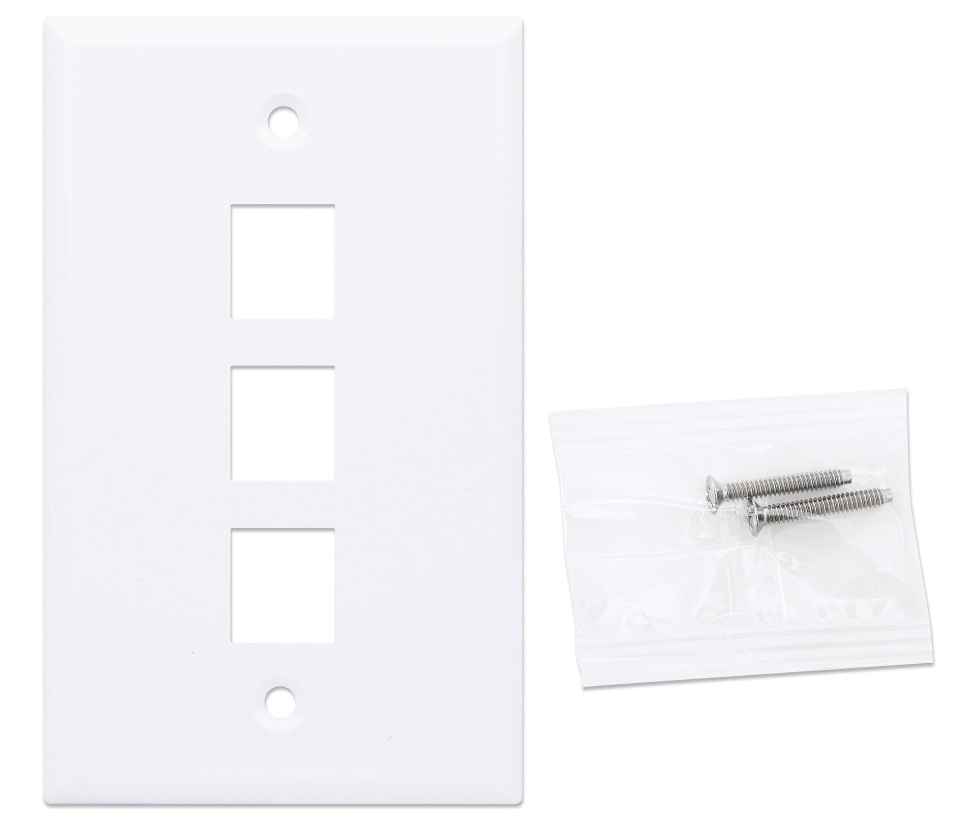 Placca Porta Frutti 3 Posti Mod.503 Bianco in Placche combinate interruttori e prese Scontolo.net - Potenza, commercioVirtuoso.it