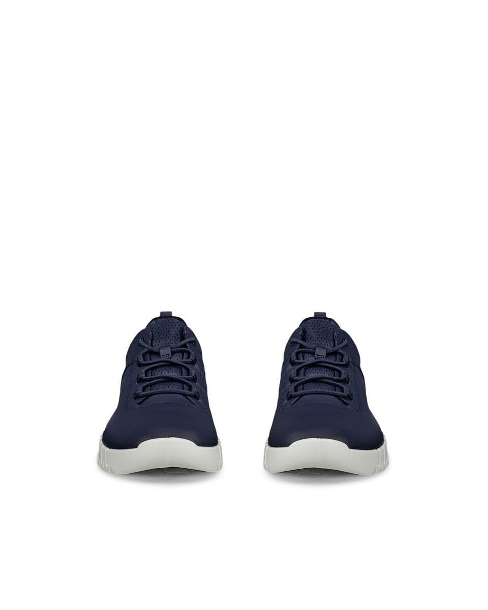 Ecco sneakers uomo Gruuv M in pelle blu in prodotto Teresi Calzature - Marsala, commercioVirtuoso.it