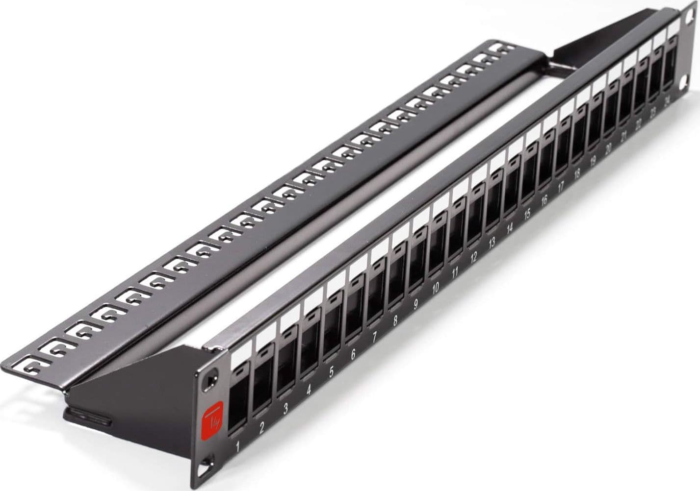 Pannello Patch Modulare Senza Frutti 24 Posti 1U Nero in Cavi Ethernet Scontolo.net - Potenza, commercioVirtuoso.it