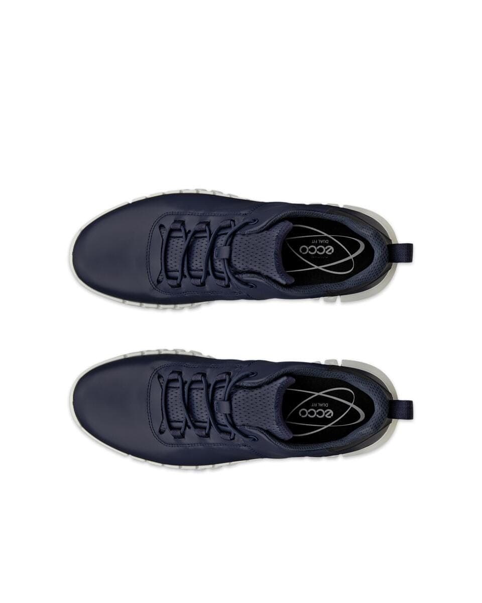 Ecco sneakers uomo Gruuv M in pelle blu in prodotto Teresi Calzature - Marsala, commercioVirtuoso.it