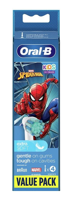Oralb refill spiderman 4pz