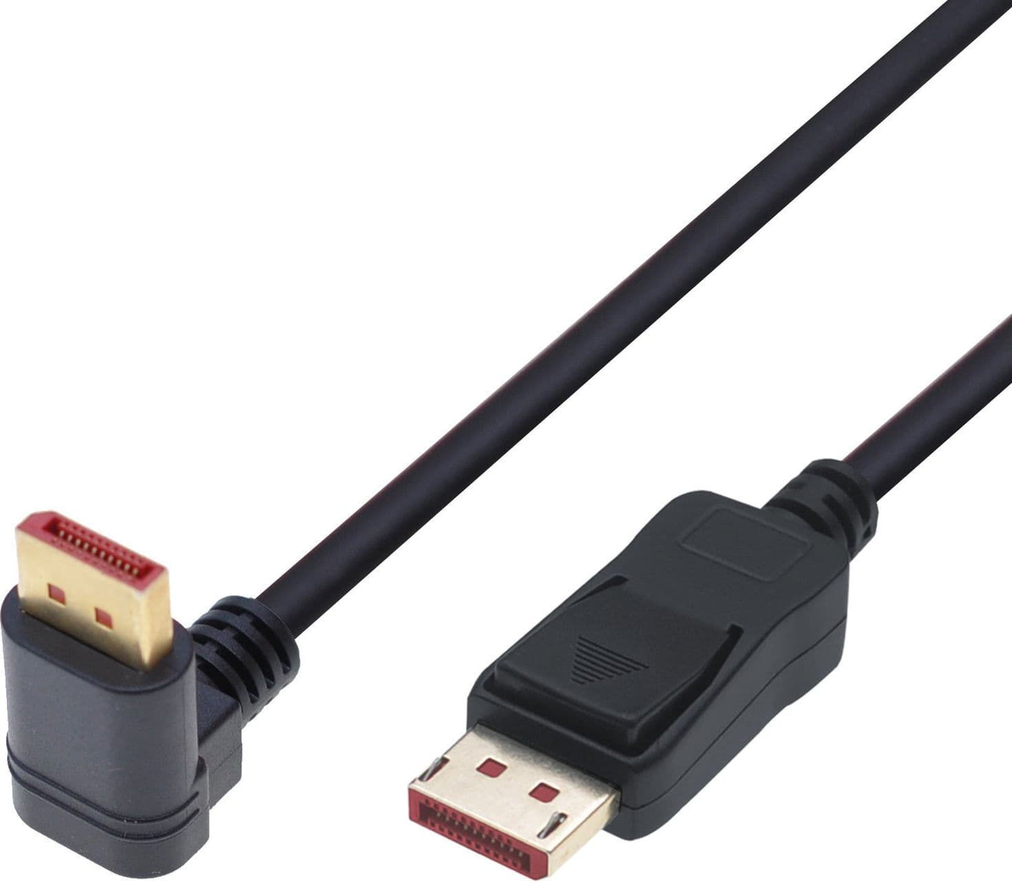 Cavo Audio/Video DisplayPort 1.4 8K M/M Angolato 90&deg 2m Nero in  Scontolo.net - Potenza, commercioVirtuoso.it