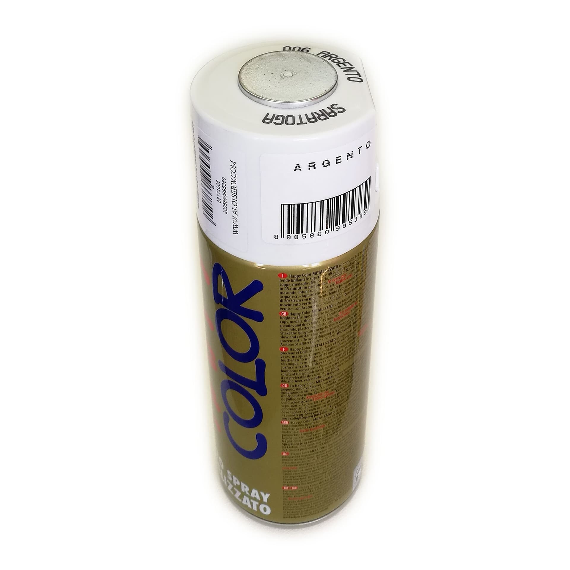 Saratoga bomboletta happy color 400ml metallizzata sovraverniciabile brillante in Vernice a spray Aloiserw.com - Altomonte, commercioVirtuoso.it