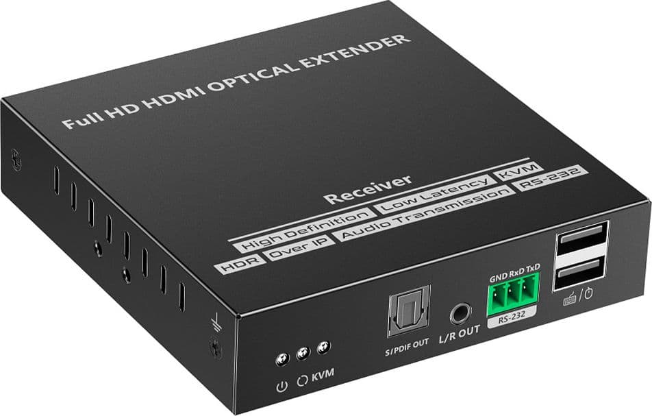 Ricevitore per Extender Ottico KVM HDMI Over IP Full HD Non Compresso fino a 40Km in Cavi HDMI Scontolo.net - Potenza, commercioVirtuoso.it
