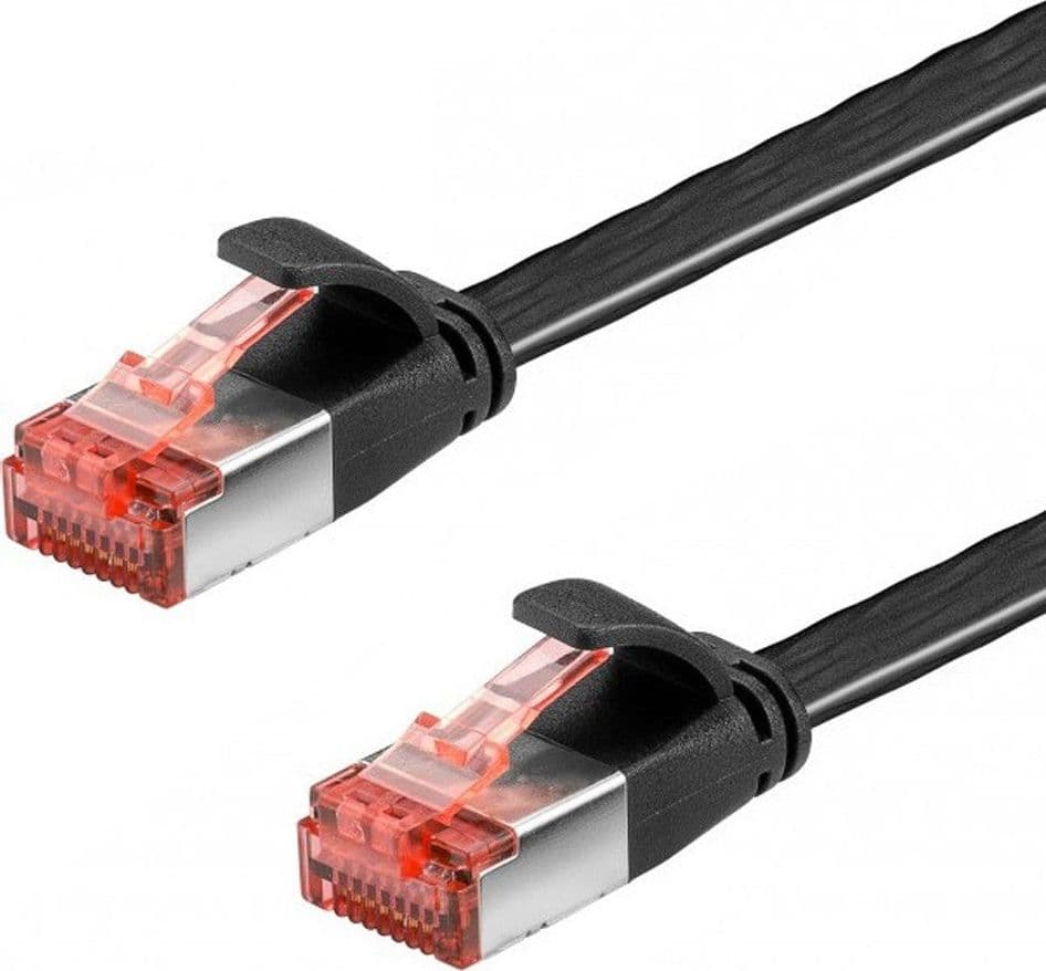Cavo di Rete Patch Piatto in Rame Cat.6 U/FTP 3,0m Nero in Cavi Ethernet Scontolo.net - Potenza, commercioVirtuoso.it