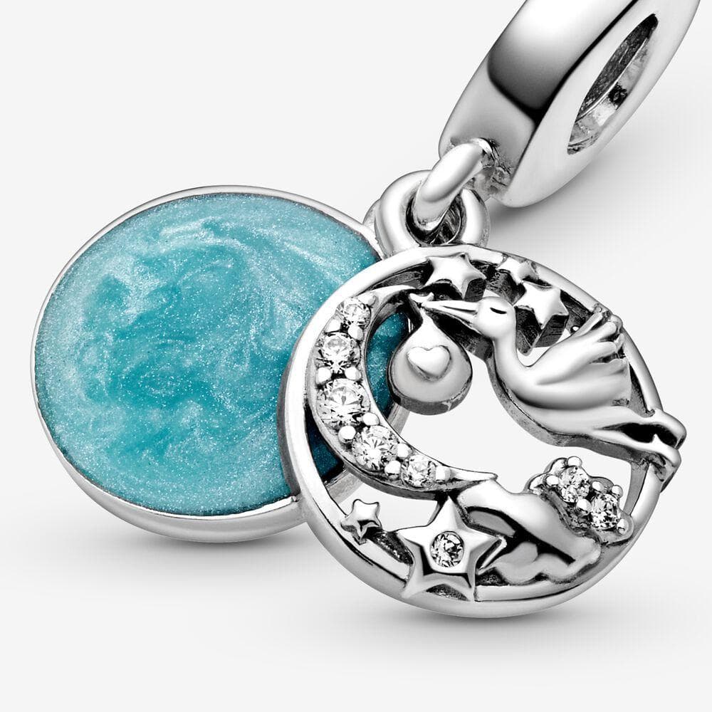 Pandora Charm pendente Cicogna e stelle scintillanti in Bead Charm Alba Gioielli - Casoria, commercioVirtuoso.it
