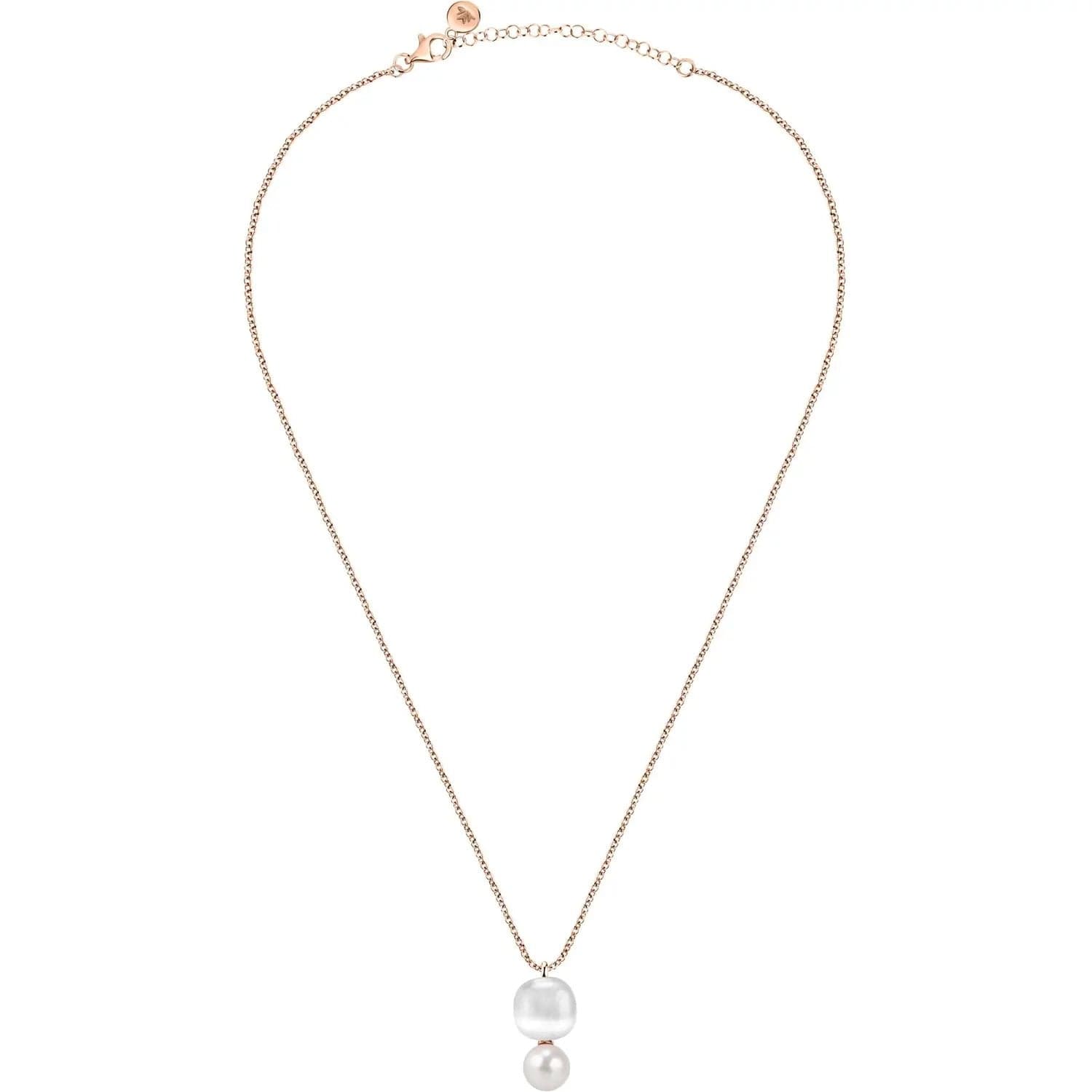 Collana MORELLATO Gemma perla Arg. 925 oro rosa / bianco in prodotto Web Time Orologi - Milano, commercioVirtuoso.it