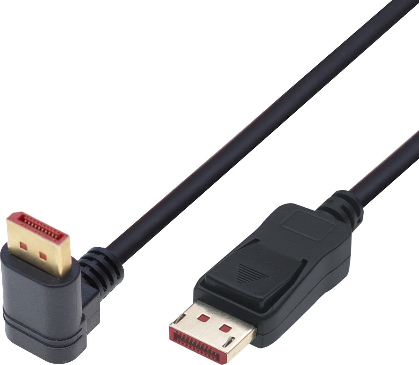 Cavo Audio/Video DisplayPort 1.4 8K M/M Angolato 90&deg 2m Nero in  Scontolo.net - Potenza, commercioVirtuoso.it