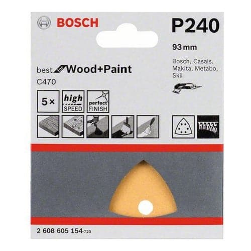 Set fogli abrasivi per multifunzione Bosch 2608900829