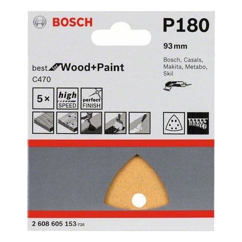 Set fogli abrasivi per multifunzione Bosch 2608900828