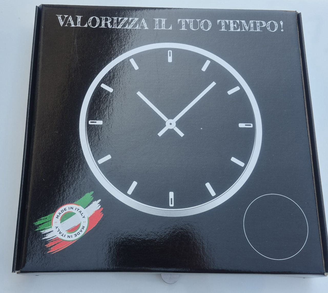 OROLOGIO DA PARETE DIAM. 30 EFFETTO MARMO REGALO FESTA DELLA MAMMA DELLA DONNA