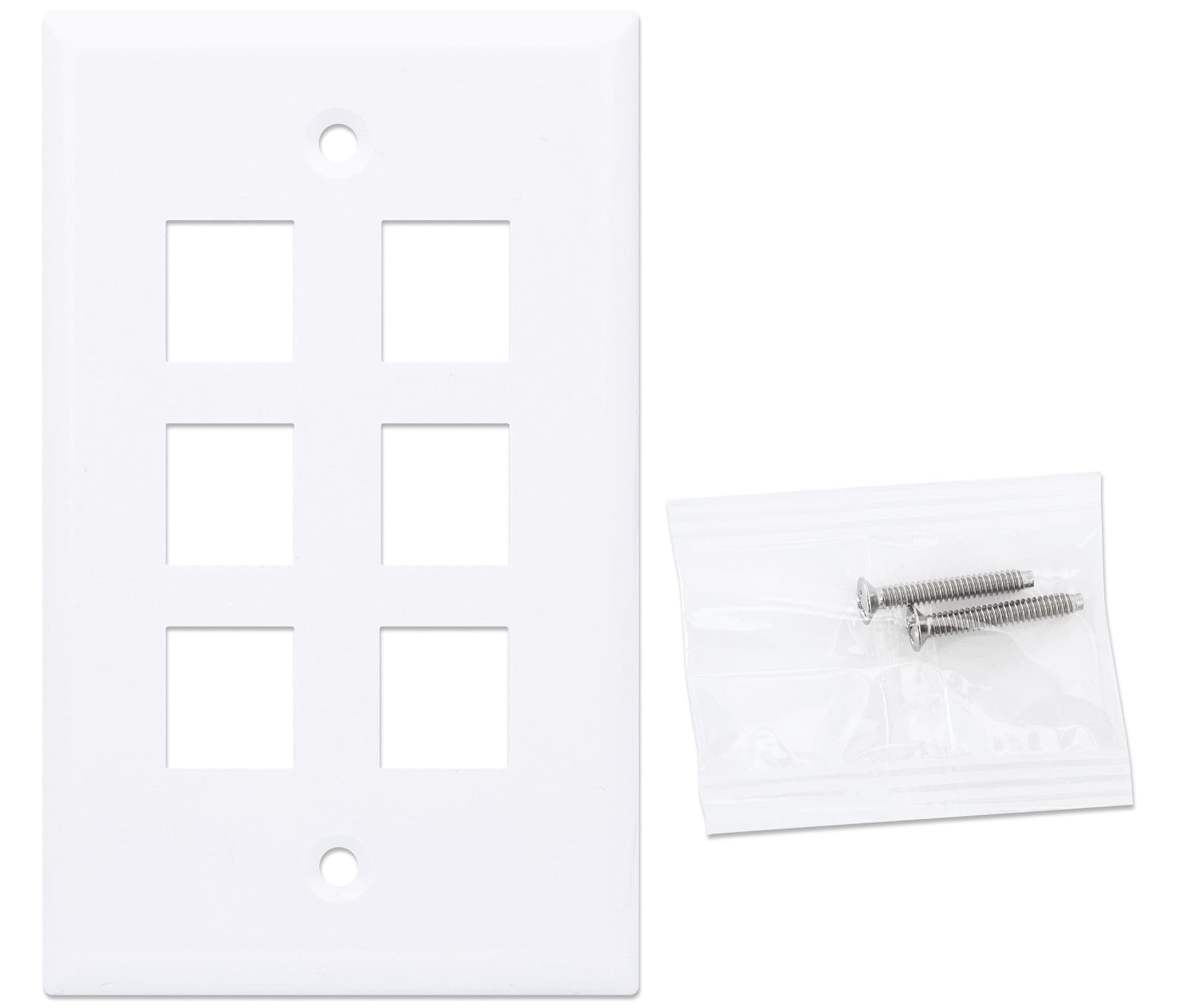 Placca Porta Frutti 6 Posti Mod.503 Bianco in Placche combinate interruttori e prese Scontolo.net - Potenza, commercioVirtuoso.it