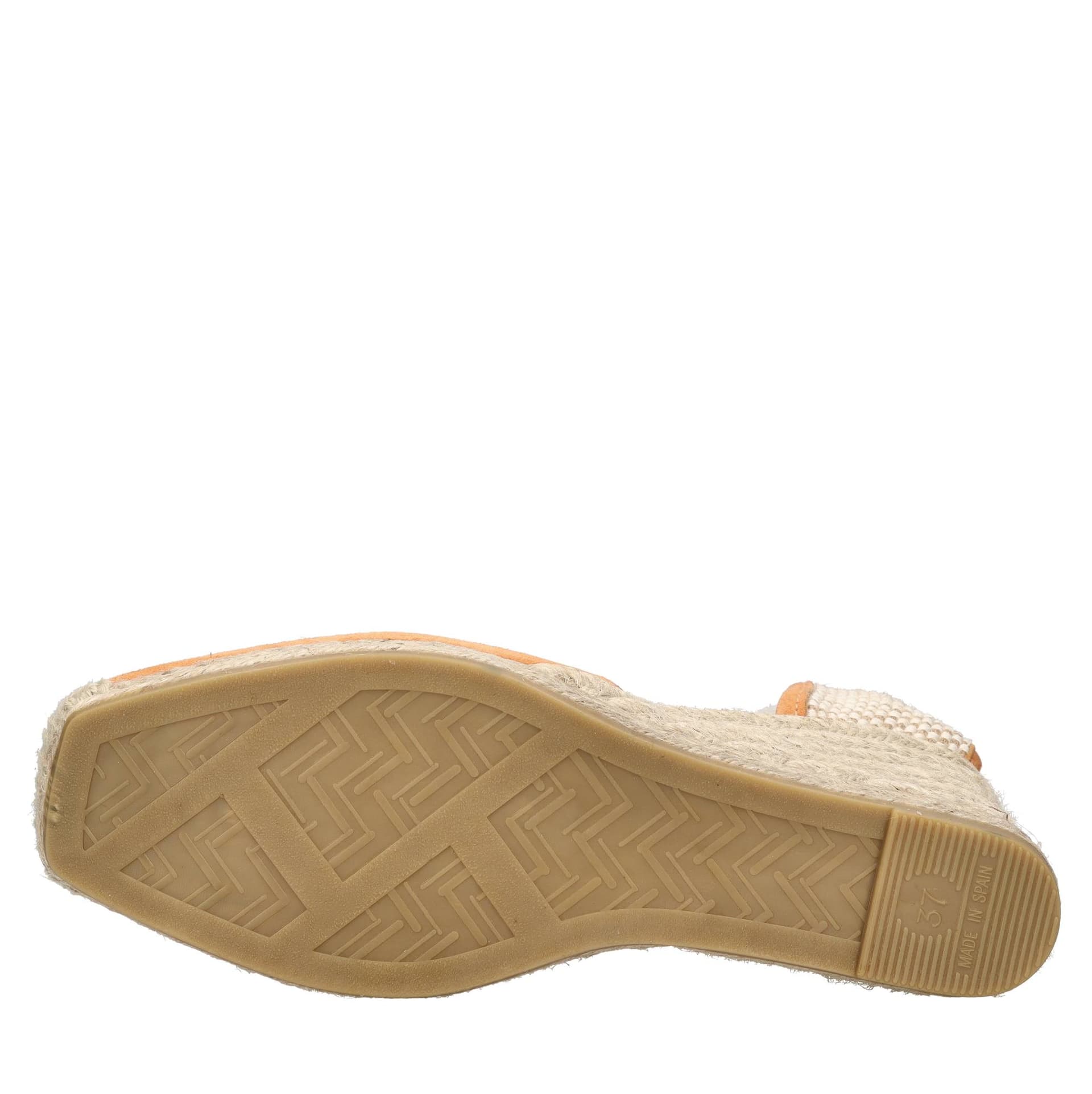 Espadrilles Scarpe con Tacco Arancio da donna in Sandali moda Drestige - Casamassima, commercioVirtuoso.it