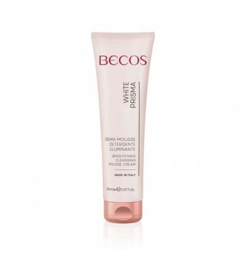Becos white prima crema mousse detergente illuminante 150ml