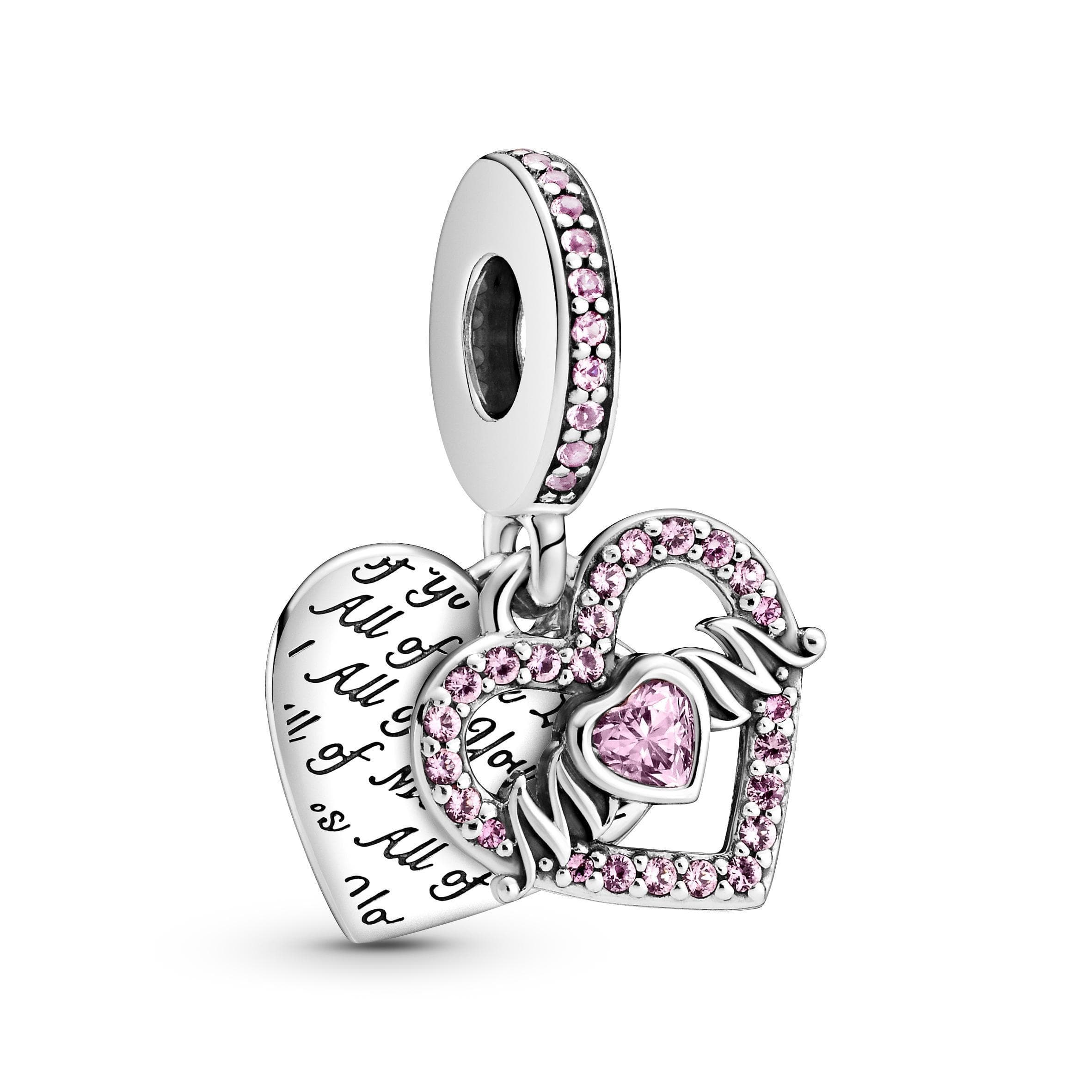 Pandora  Charm pendente a forma di cuore e mamma