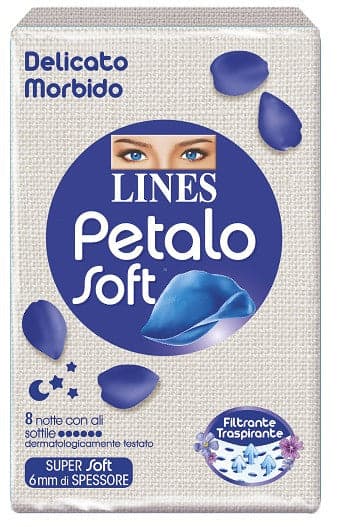 Lines petalo soft notte 8pz