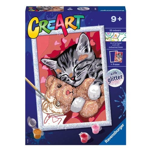 Gioco creativo Ravensburger 20266 CREART Gattino e il Suo Orsetto