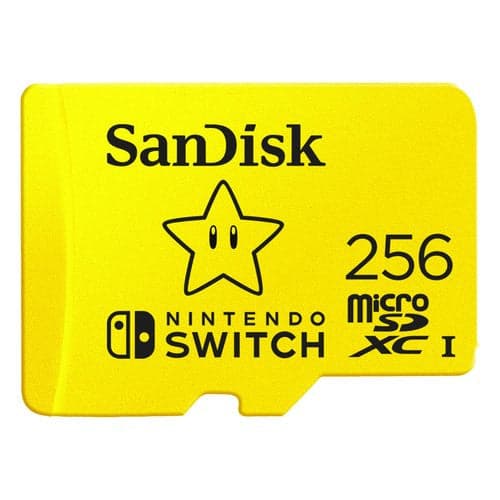 Scheda di memoria Sandisk SDSQXAO 256G GNCZN SWITCH Nintendo Yellow