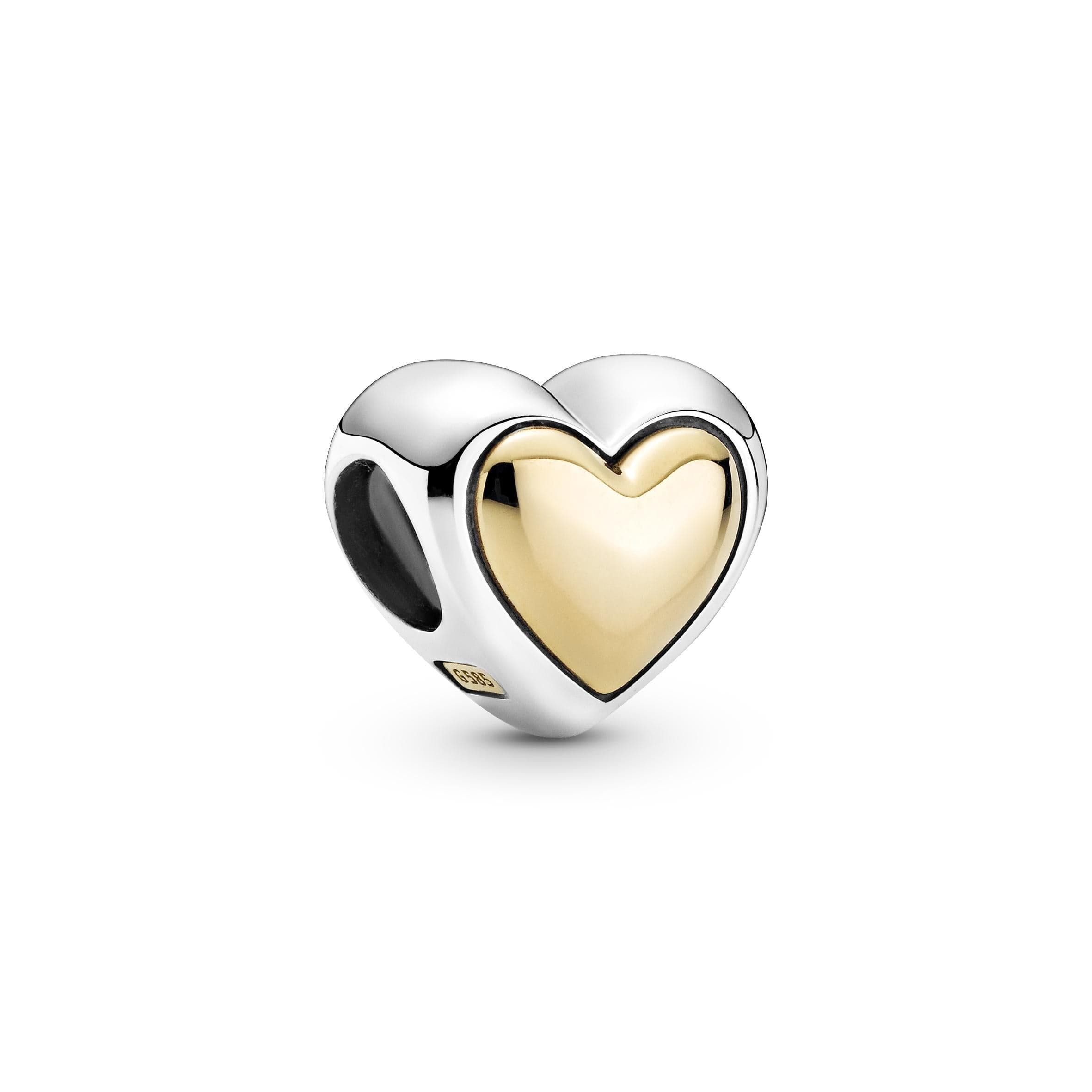Pandora Charm con cuore dorato a cupola in Bead Charm Alba Gioielli - Casoria, commercioVirtuoso.it