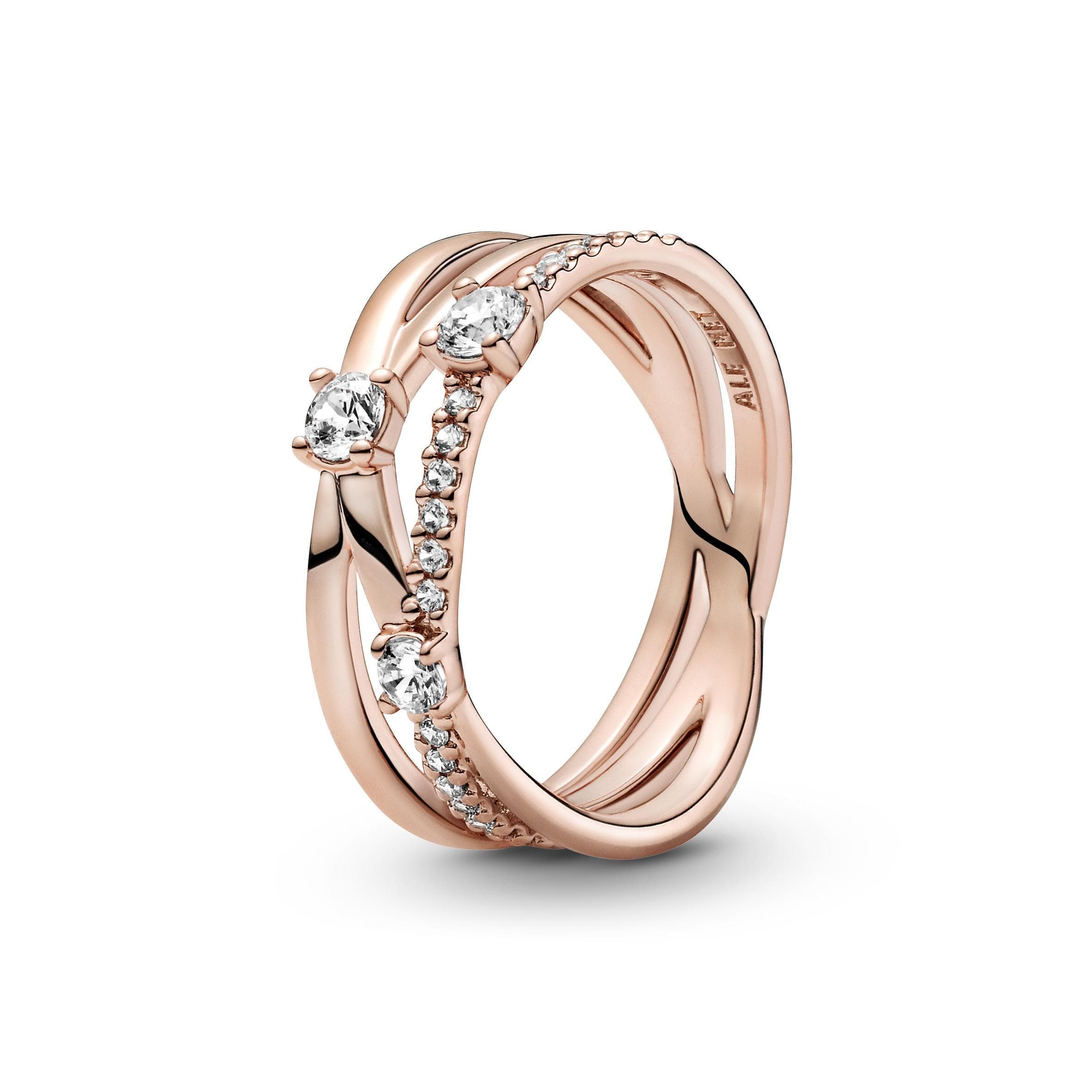 Pandora - Anello a tripla fascia scintillante