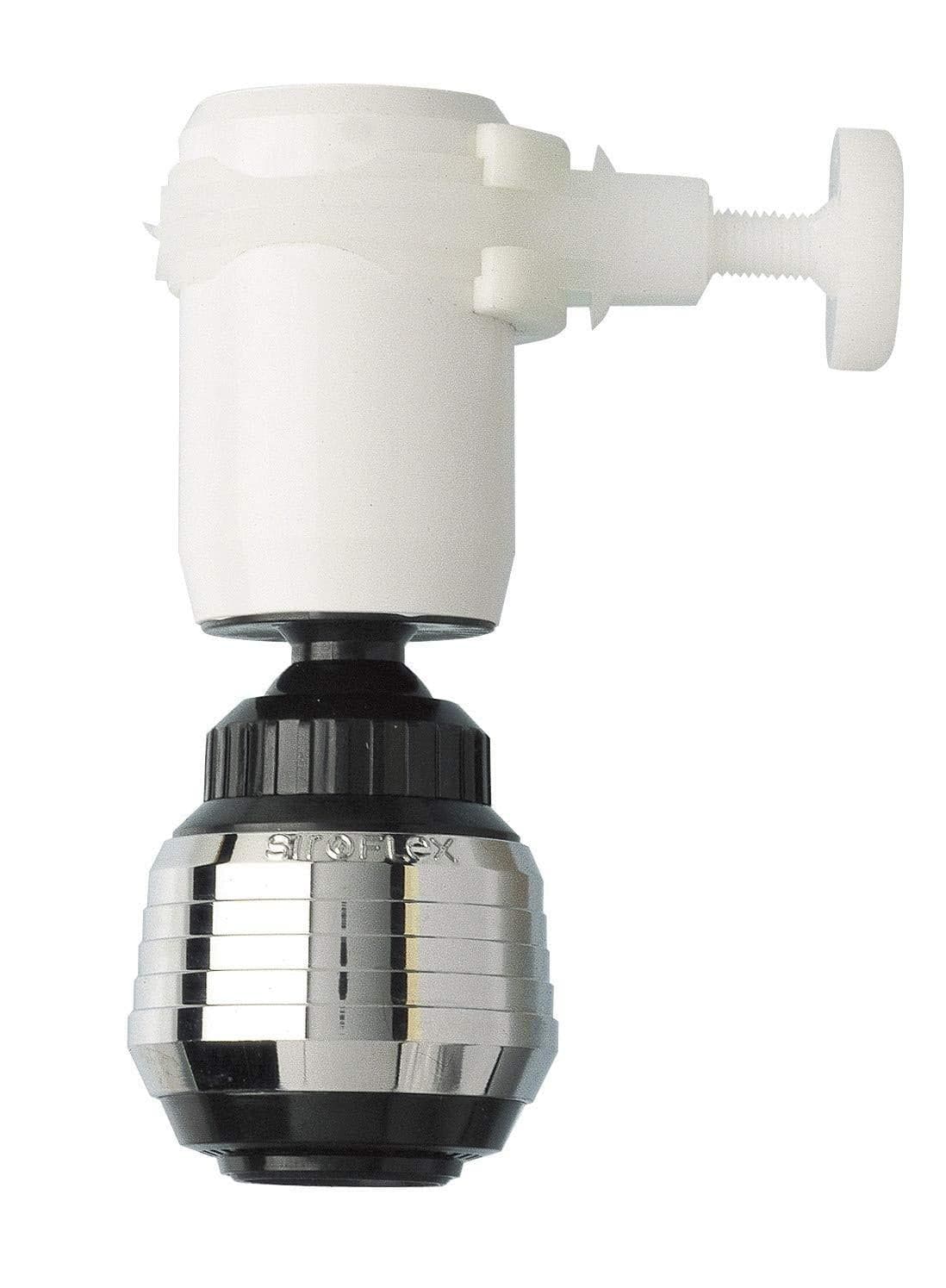 SIROFLEX ROMPIGETTO ATTACCO UNIVERSALE SNODATO CON DOCCETTA CM 9 FER 58537 in prodotto EuroStore07 - Alatri, commercioVirtuoso.it