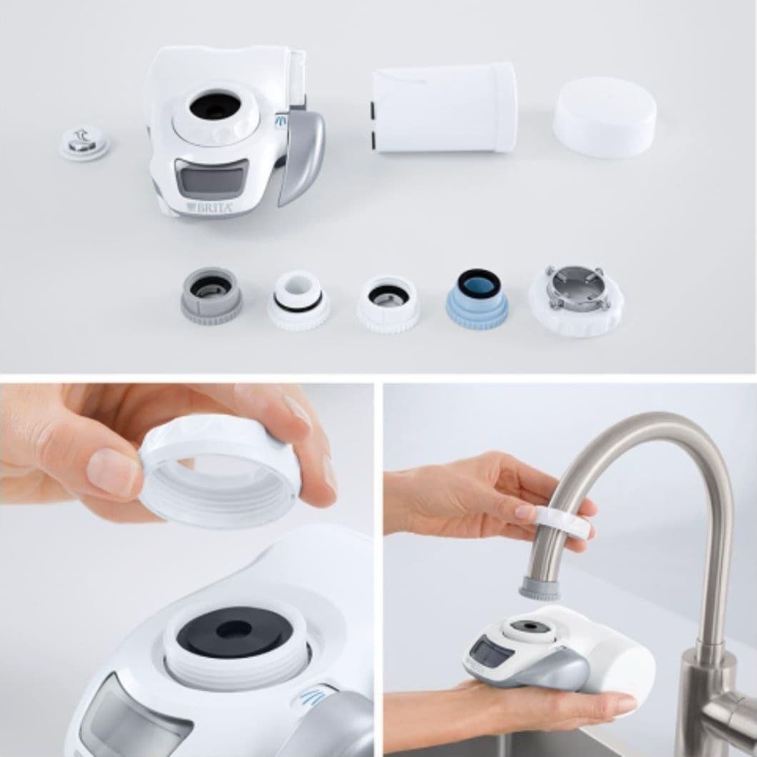 BRITA ON TAPE FILTRO PER RUBINETTO CON DISPLAY CONTA LITRI CDR 03177700 in prodotto EuroStore07 - Alatri, commercioVirtuoso.it