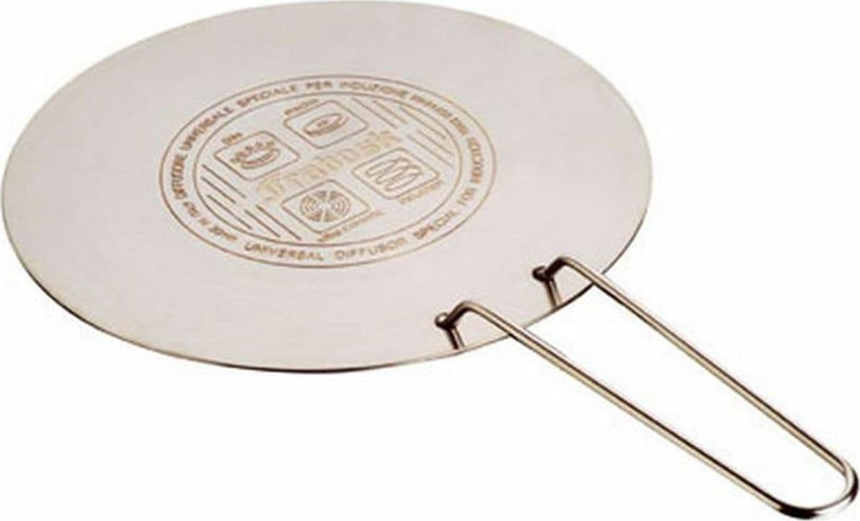PIASTRA RADIANTE DISCO DIFFUSORE INDUZIONE VETROCERAMICA Ø cm 14 IN ACCIAIO