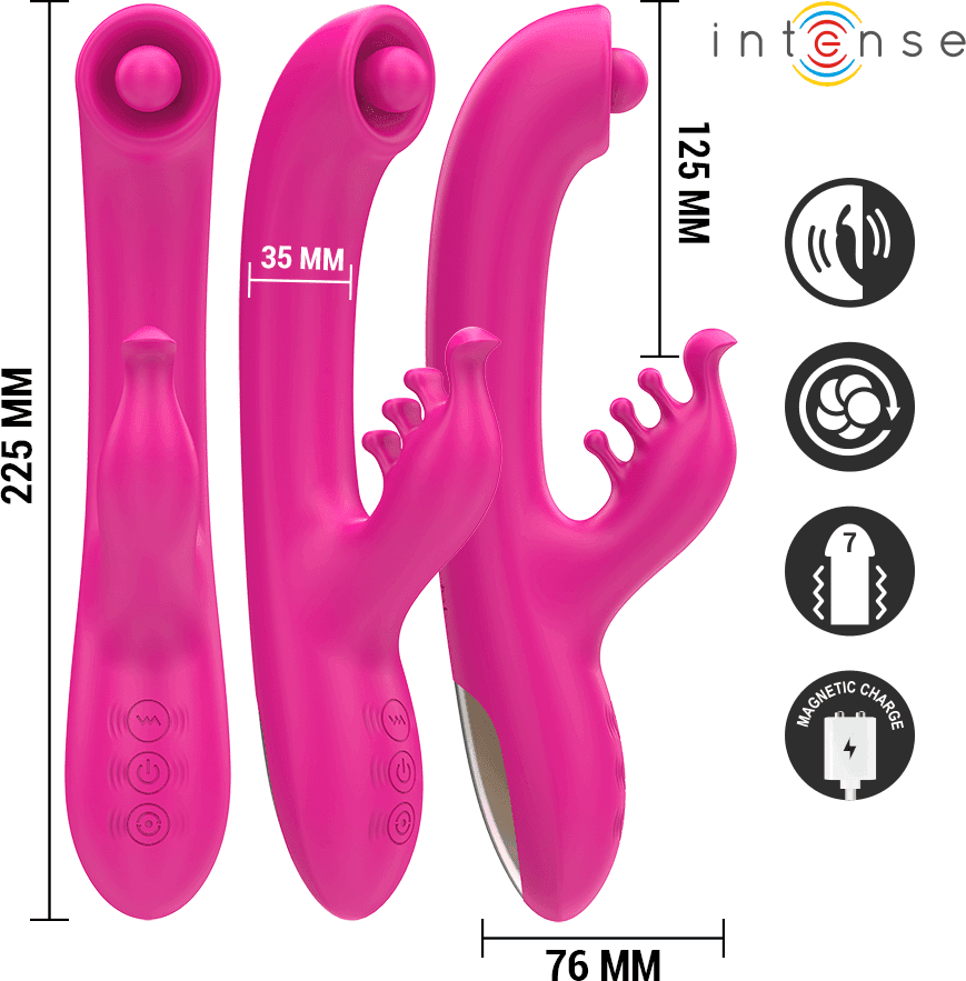INTENSE - CHRISTINA VIBRATORE MULTIFUNZIONE RABBIT 22,5 CM ROSA in Vibratori Rabbit Desideria Shop - Latina, commercioVirtuoso.it