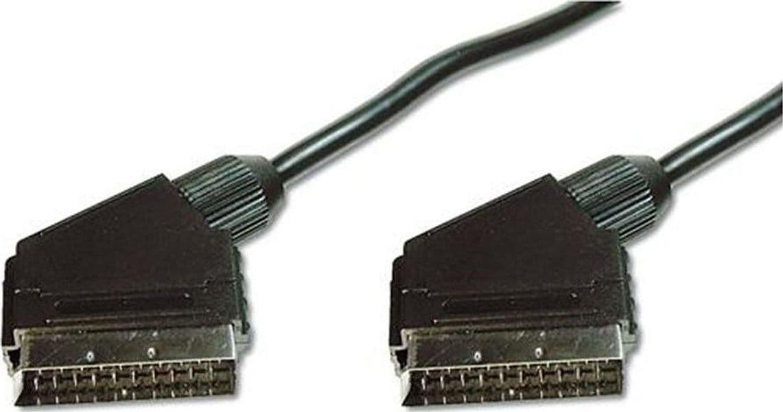 CAVO SCART 1,5m 1 PEZZO 21 PIN PRESA TV DECODER DVB-T LETTORE DVD VHS SCHERMATO