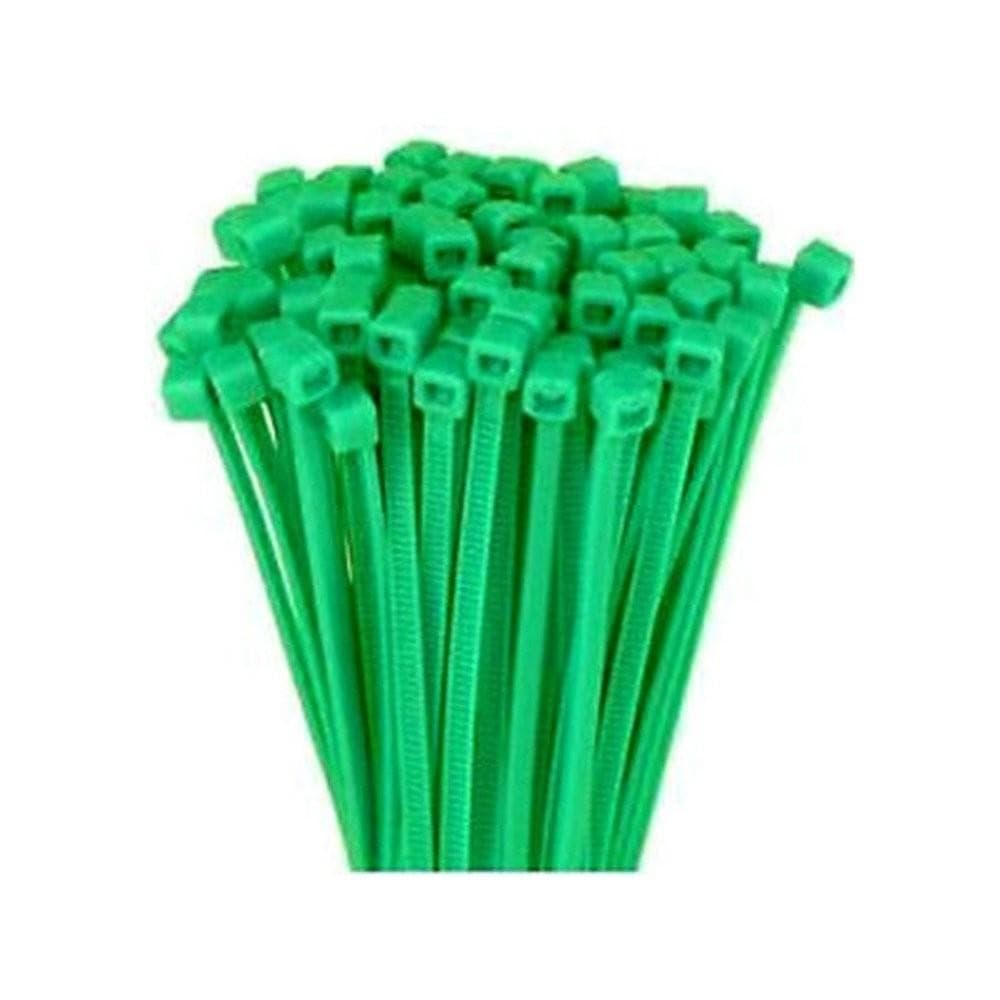 100 FASCETTE AUTOSERRANTI NYLON VERDI MM.4, 8 x 300 CABLAGGIO CAVI FERR 252898 in prodotto EuroStore07 - Alatri, commercioVirtuoso.it