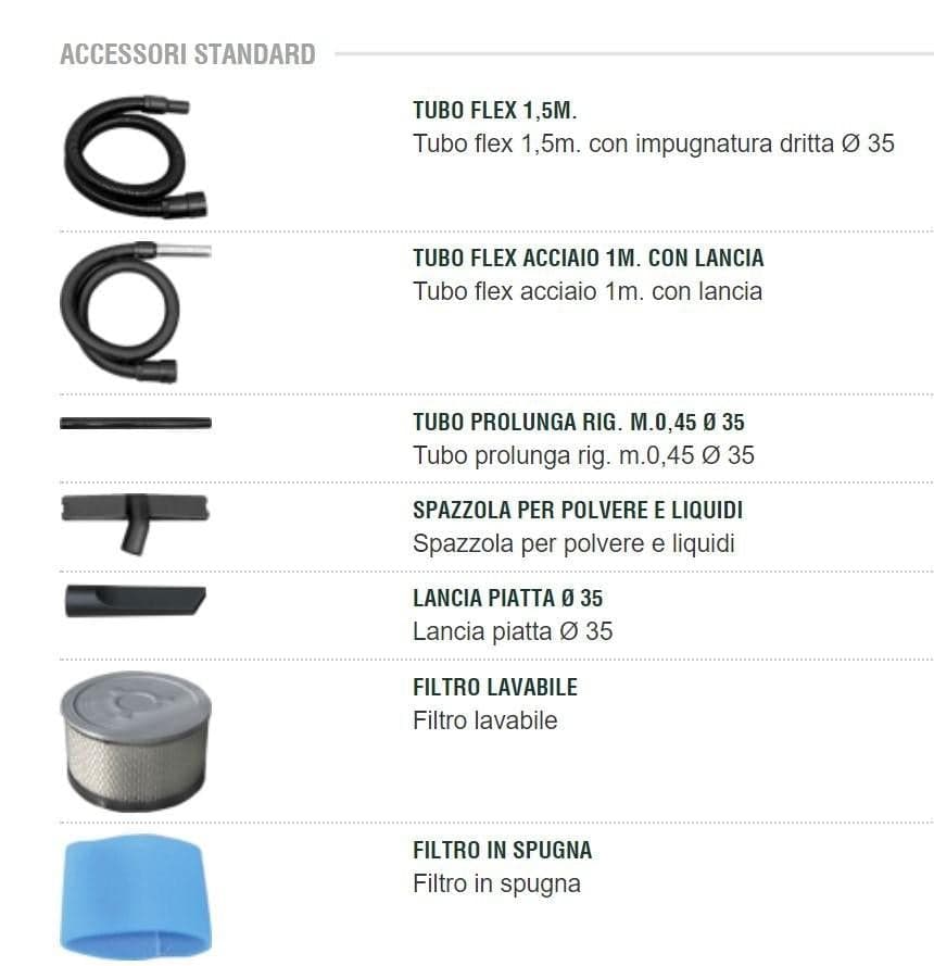 LAVOR FREDDY ASPIRACENERE LIQUIDI 4 IN 1 LT.20 1000W ASPIRAPOLVERE FER 314954 in prodotto EuroStore07 - Alatri, commercioVirtuoso.it
