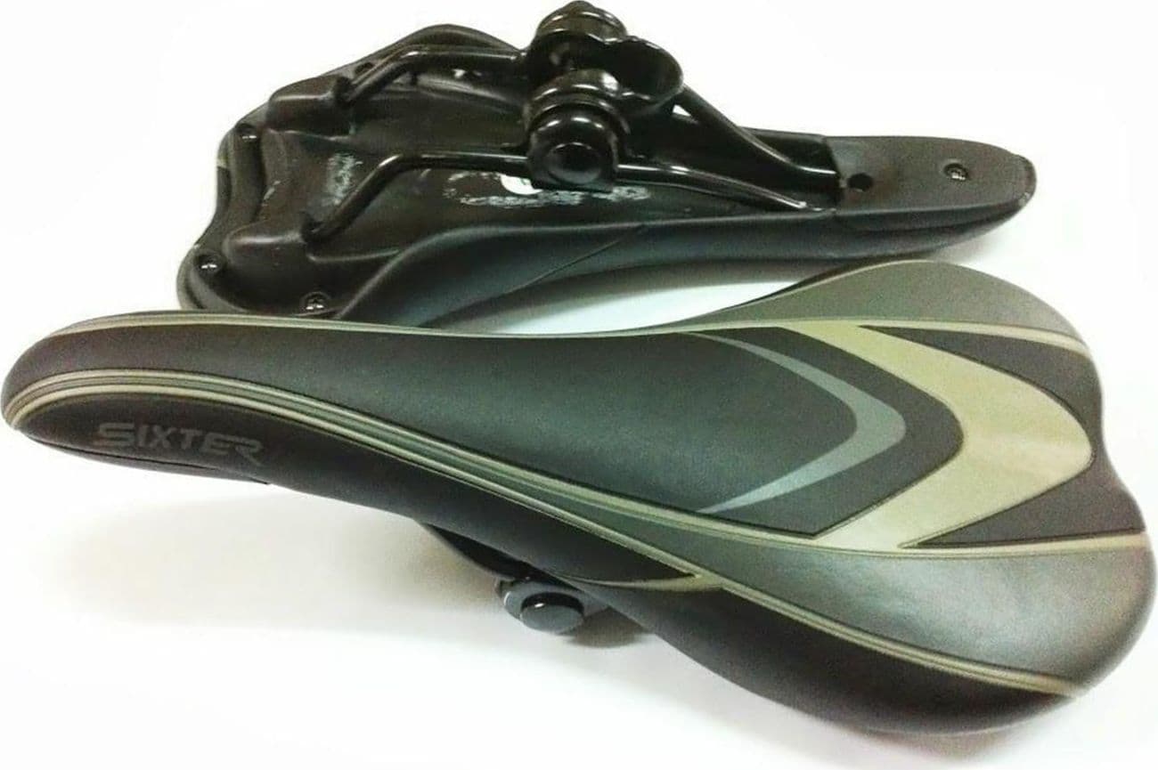 1 SELLA SELLINO PER BICICLETTA UNIVERSALE TIPO LUSSO MTB NERO MOUNTAIN BIKE PC 3