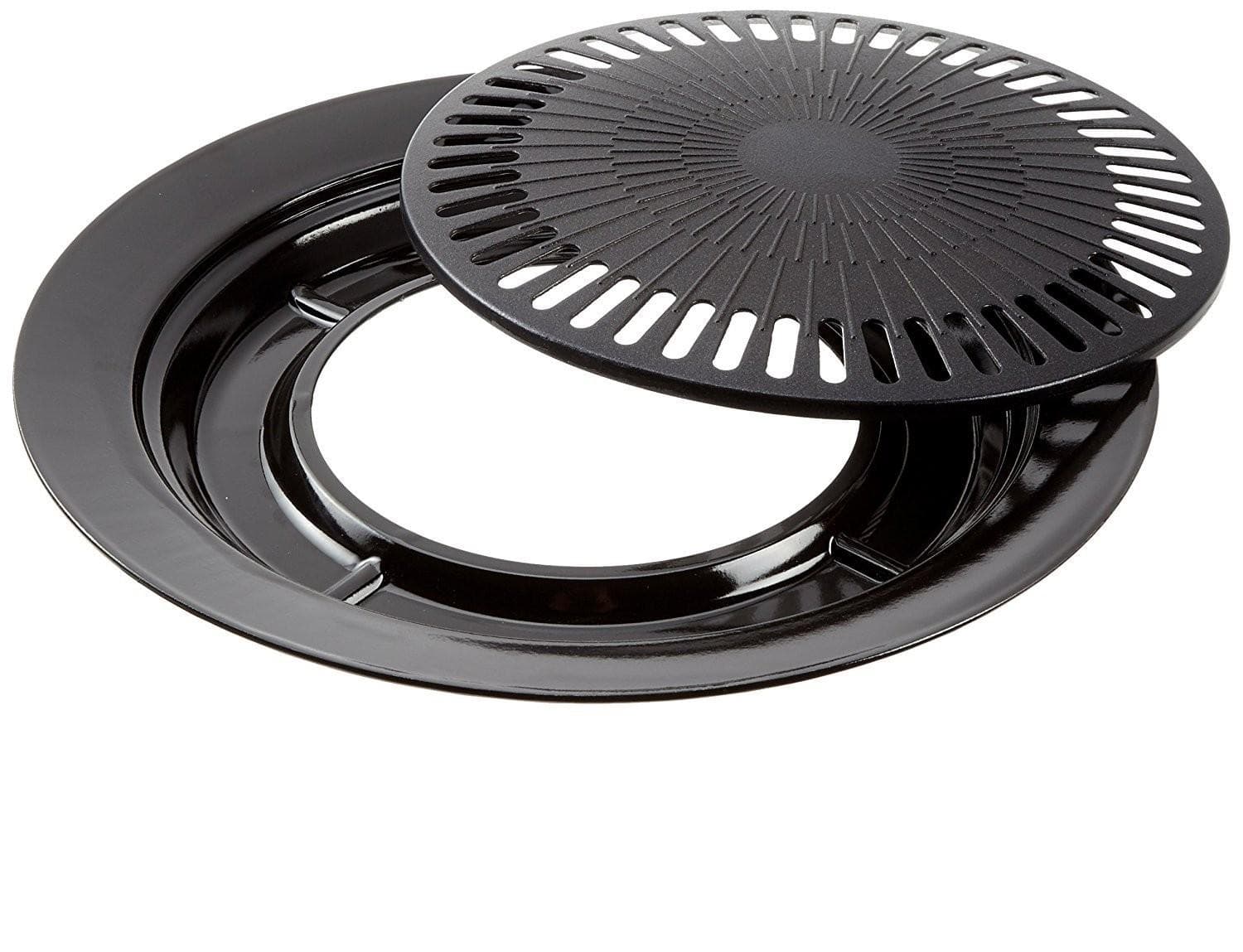 BISTECCHIERA CM 32 GRIL CON ACQUA PER FORNELLO A GAS NO FUMO BARBECUE CAMPEGGIO in prodotto EuroStore07 - Alatri, commercioVirtuoso.it